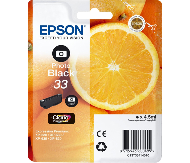 Epson T3341 czarny foto 200 str. - 342387 - zdjęcie